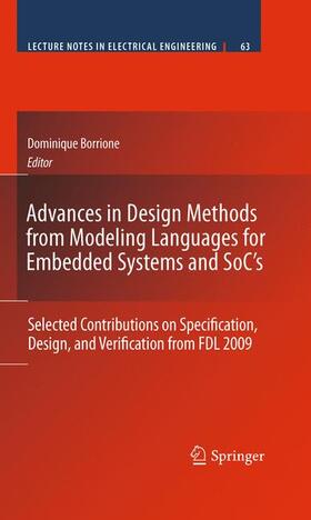 Borrione |  Advances in Design Methods from Modeling Languages for Embedded Systems and Soc's | Buch |  Sack Fachmedien