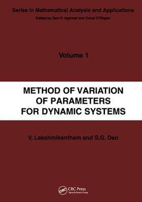 Lakshmikantham |  Method of Variation of Parameters for Dynamic Systems | Buch |  Sack Fachmedien