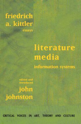 Kittler |  Literature, Media, Information Systems | Buch |  Sack Fachmedien