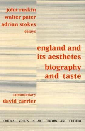 Carrier |  England and its Aesthetes | Buch |  Sack Fachmedien