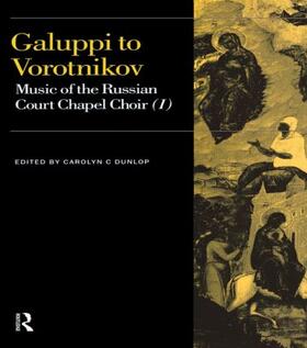 Dunlop |  Galuppi to Vorotnikov | Buch |  Sack Fachmedien