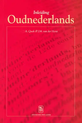 van der Horst / Quak | Inleiding Oudnederlands | Buch | 978-90-5867-207-0 | sack.de