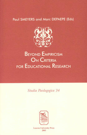 Depaepe / Smeyers | BEYOND EMPIRICISM | Buch | 978-90-5867-325-1 | sack.de