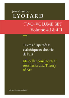 Lyotard / Parret |  BOXED-MISC TEXTS TWO-VOLUME SE | Buch |  Sack Fachmedien