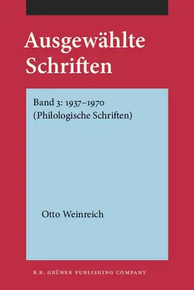 Weinreich / Wille |  Ausgewählte Schriften | Buch |  Sack Fachmedien