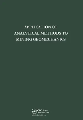 Borecki |  Applied Analytical Methods In Mining | Buch |  Sack Fachmedien