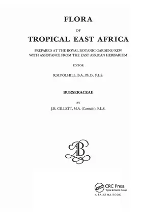 Gillett |  Flora of Tropical East Africa | Buch |  Sack Fachmedien