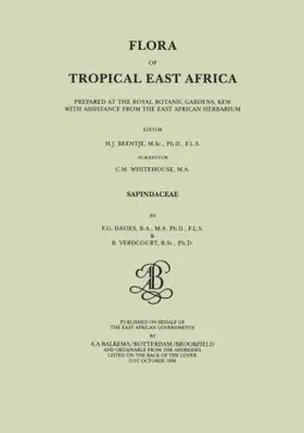 Verdcourt / G.Davies |  Flora of Tropical East Africa - Sapindaceae (1998) | Buch |  Sack Fachmedien