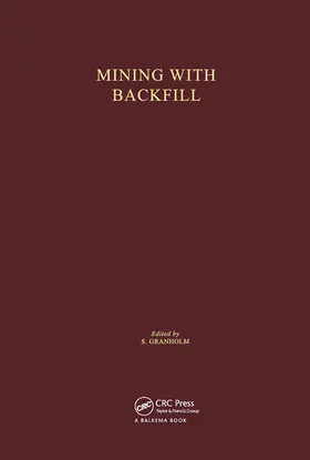 Granholm |  Mining with Backfill | Buch |  Sack Fachmedien