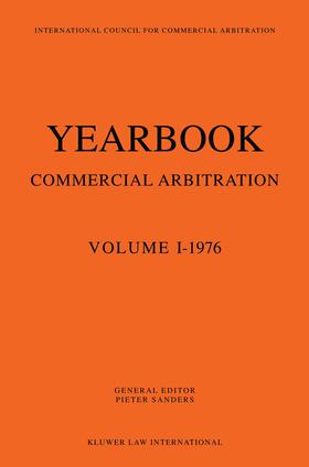 Sanders |  Yearbook Commercial Arbitration | Buch |  Sack Fachmedien