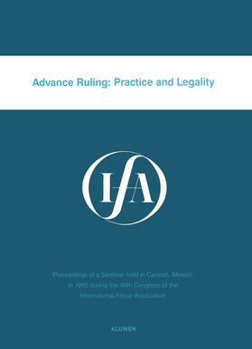 Staff |  Advance Ruling:Practice and Legality | Buch |  Sack Fachmedien