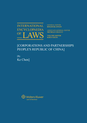Geens |  International Encyclopaedia of Laws: Corporations and Partnerships | Loseblattwerk |  Sack Fachmedien