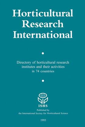 van der Borg / Wallace-van der Lugt / Koning-van der Veen |  Horticultural Research International | Buch |  Sack Fachmedien