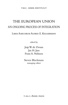 de Zwaan / Blockmans / Nelissen |  The European Union | Buch |  Sack Fachmedien