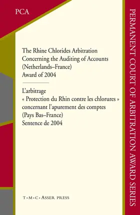 Mcmahon |  The Rhine Chlorides Arbitration Concerning the Auditing of Accounts (Netherlands-France) | Buch |  Sack Fachmedien