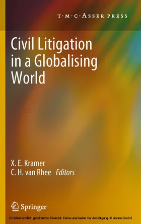 Kramer / van Rhee |  Civil Litigation in a Globalising World | eBook | Sack Fachmedien