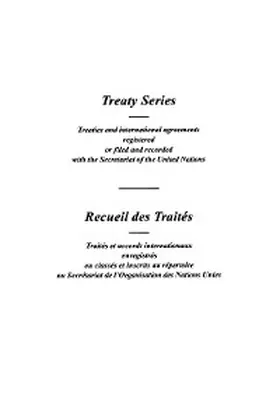  Treaty Series 1654 / Recueil des Traités 1654 | eBook | Sack Fachmedien