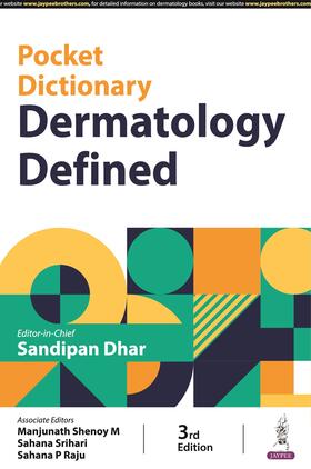 Dhar / M / Srihari |  Pocket Dictionary Dermatology Defined | Buch |  Sack Fachmedien