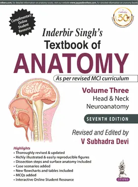 Devi |  Inderbir Singh's Textbook of Anatomy (Volume 3: Head & Neck and Neuroanatomy) | Buch |  Sack Fachmedien