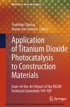 Ohama / Van Gemert |  Application of Titanium Dioxide Photocatalysis to Construction Materials | eBook | Sack Fachmedien