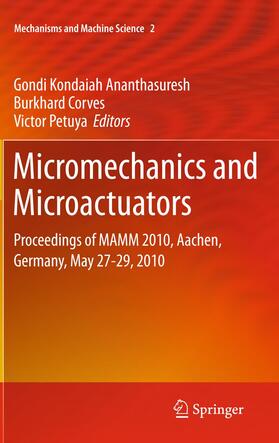 Ananthasuresh / Petuya / Corves | Micromechanics and Microactuators | Buch | 978-94-007-2720-5 | sack.de