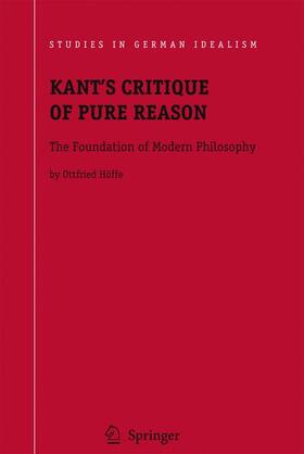 Höffe |  Kant's Critique of Pure Reason | Buch |  Sack Fachmedien