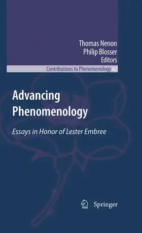 Blosser / Nenon |  Advancing Phenomenology | Buch |  Sack Fachmedien