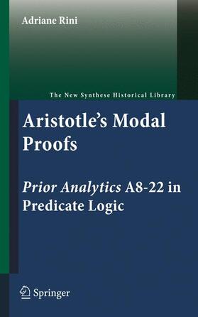 Rini |  Aristotle's Modal Proofs | Buch |  Sack Fachmedien