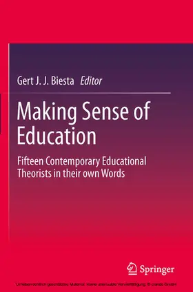 Biesta |  Making Sense of Education | eBook | Sack Fachmedien