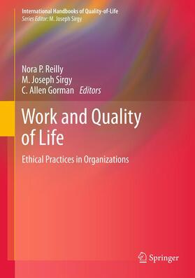 Reilly / Gorman / Sirgy |  Work and Quality of Life | Buch |  Sack Fachmedien