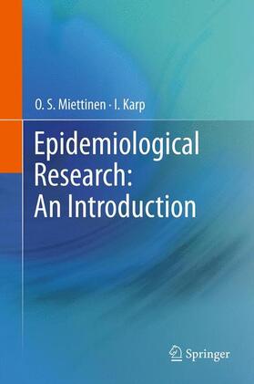 Karp / Miettinen |  Epidemiological Research: An Introduction | Buch |  Sack Fachmedien