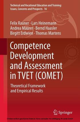 Rauner / Heinemann / Maurer |  Competence Development and Assessment in TVET (COMET) | eBook | Sack Fachmedien