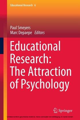 Depaepe / Smeyers |  Educational Research: The Attraction of Psychology | eBook | Sack Fachmedien