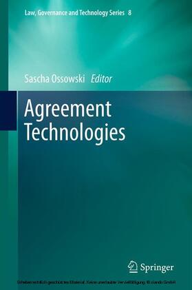 Ossowski |  Agreement Technologies | eBook | Sack Fachmedien