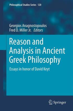 Miller Jr. / Anagnostopoulos | Reason and Analysis in Ancient Greek Philosophy | Buch | 978-94-007-6003-5 | sack.de