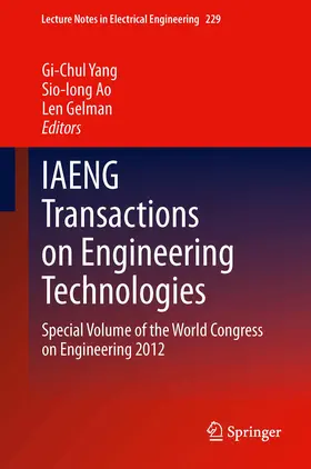 Yang / Ao / Gelman | IAENG Transactions on Engineering Technologies | E-Book | sack.de