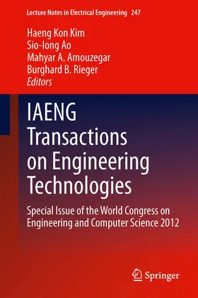 Kim / Ao / Amouzegar |  IAENG Transactions on Engineering Technologies | eBook | Sack Fachmedien