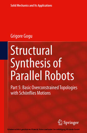 Gogu |  Structural Synthesis of Parallel Robots | eBook | Sack Fachmedien