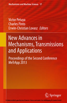Petuya / Pinto / Lovasz |  New Advances in Mechanisms, Transmissions and Applications | eBook | Sack Fachmedien