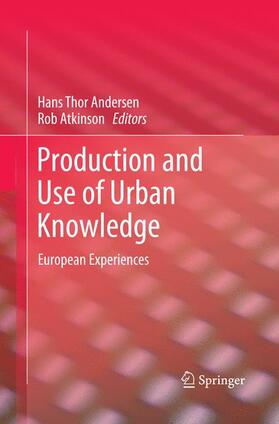 Atkinson / Andersen |  Production and Use of Urban Knowledge | Buch |  Sack Fachmedien