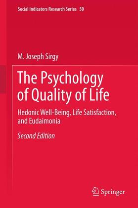 Sirgy |  The Psychology of Quality of Life | Buch |  Sack Fachmedien