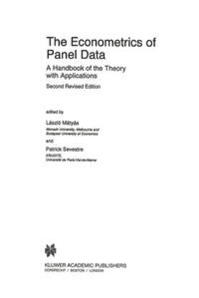 Mátyás / Sevestre |  The Econometrics of Panel Data | eBook | Sack Fachmedien