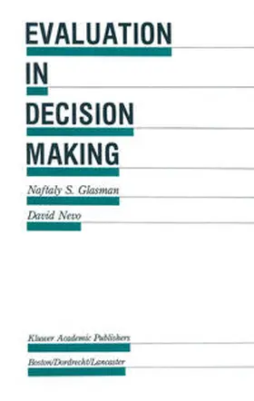 Glasman / Nevo |  Evaluation in Decision Making | eBook | Sack Fachmedien