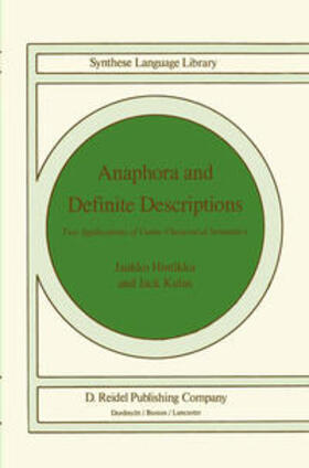 Hintikka / Kulas |  Anaphora and Definite Descriptions | eBook | Sack Fachmedien