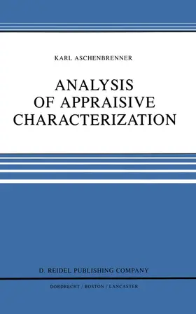 Aschenbrenner |  Analysis of Appraisive Characterization | Buch |  Sack Fachmedien