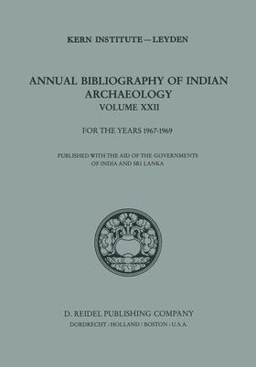 During Caspers |  Annual Bibliography of Indian Archaeology | Buch |  Sack Fachmedien