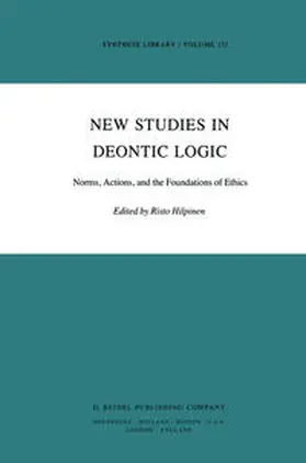 Hilpinen |  New Studies in Deontic Logic | eBook | Sack Fachmedien