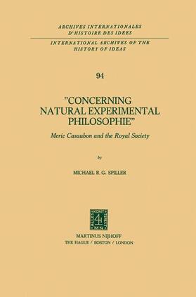 Spiller |  Concerning Natural Experimental Philosophie | Buch |  Sack Fachmedien