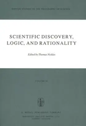 Nickles |  Scientific Discovery, Logic, and Rationality | eBook | Sack Fachmedien