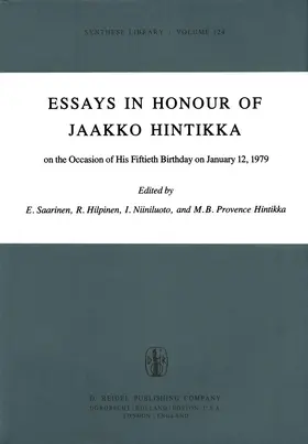 Saarinen / Provence / Niiniluoto |  Essays in Honour of Jaakko Hintikka | Buch |  Sack Fachmedien